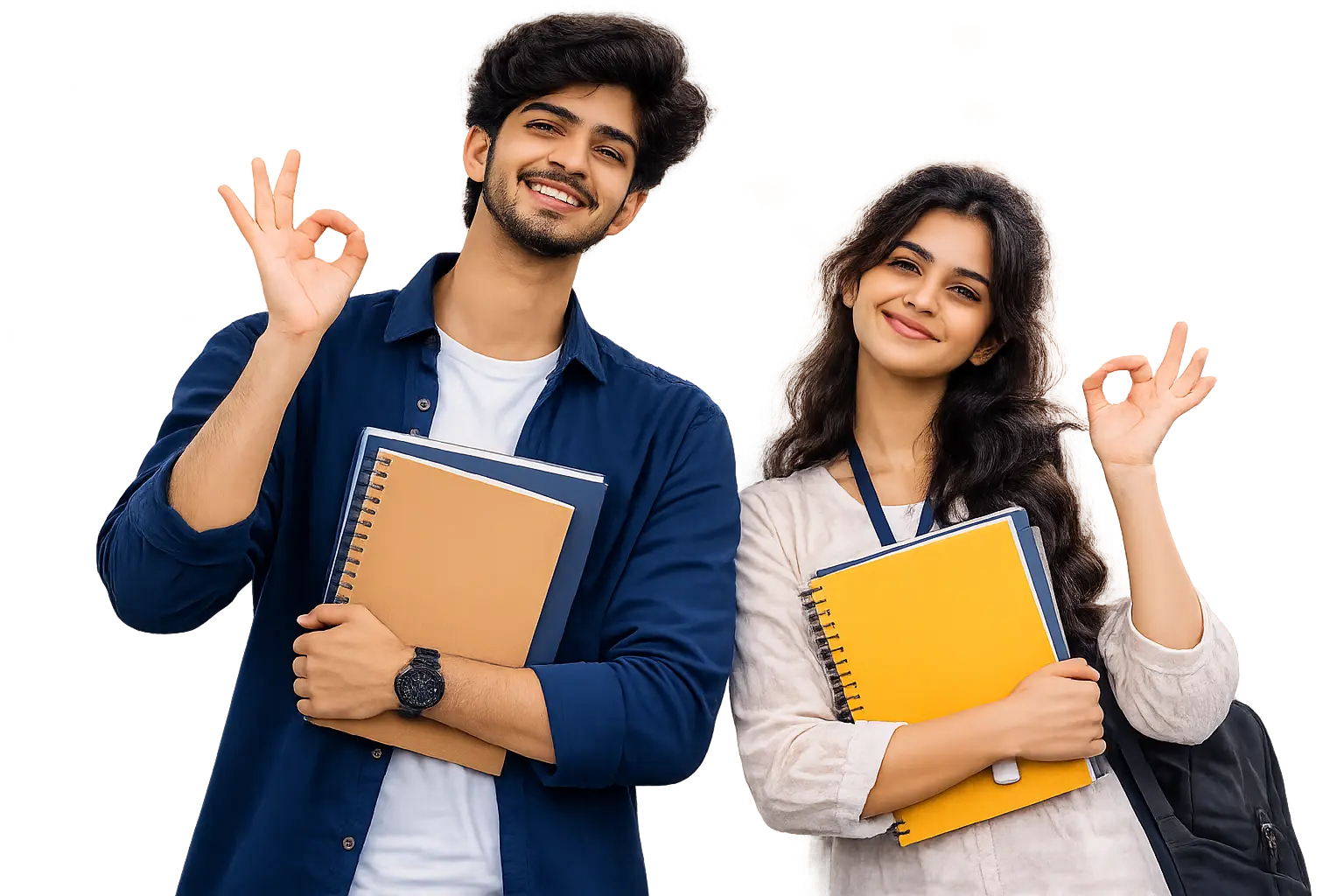 Indian students holding study notebooks at CIAT Academy, representing practical career training, industry-focused education, and skill development for job-ready professionals.